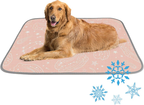 imiBBWQu Cooling Mat for Dogs White Sky Cooling Mat Washable Outdoor Dog Pad