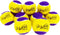 Pack of 12 Midlee Squeaky Mini Tennis Balls for Dogs - 1.5" (Yellow/Purple)