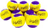 Pack of 12 Midlee Squeaky Mini Tennis Balls for Dogs - 1.5" (Yellow/Purple)