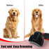 HOP Professional Dog Deshedding Brush for Short Haired Dogs & Cats, Anti-Slip Handle, Detachable Head, Home of Paws