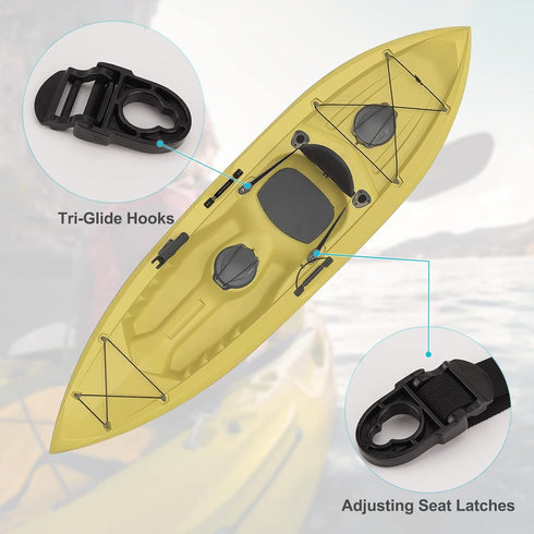 Kayak Seat Repair Kit for Lifetime Emotion - Seat Strap Clips and Hooks