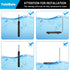 YukiHalu Aquarium Heater 50/100/200/300/500W, Temperature Adjustable, External Controller, LED Display for 10-120