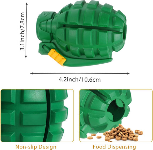 Dog Toys for Aggressive Chewers, Indestructible Heavy Duty Chew Toy for Large Dogs (Green)