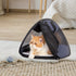 A4Pet Cat Travel Carrier - Collapsible Airline Approved Bag with Zipper Lock and Removable Washable Mat for Indoor &