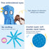 2 Pack Squeaky Dog Toys, Interactive Octopus Plush Stuffless Crinkle Pet Toys for Small, Medium, Large Dogs Teething