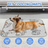 imiBBWQu Summer 27" 22" Cooling Dog Bed Bow Cats White Floral Cooling Crate Mat for Dogs Washable Portable Pet Pad Dog