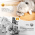 Dazzling Ceramic Elevated Cat and Dog Bowls, Raised Food and Water Bowls for Indoor Pets (Grey)