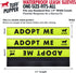 Tuff Pupper Waterproof Leash Sleeve, Fits 1 Inch Wide Leash, Durable Neoprene & Silicone, 2 Pack, Adopt Me