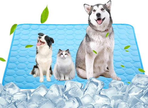 SOMOYA Dog Self Cooling Mat - Washable Cooling Pads Blanket for Large Dogs & Cats, Non-Toxic Ice Silk