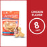 Pet Factory American Beefhide 4-5" Knotted Bones Dog Chew Treats - Chicken Flavor, 8 Count