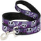 Jack Expressions Dog Leash Ghosts in Cemetery Purples Grays White 6 Feet Long 1.5 Inch Wide
