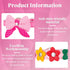 4 Pcs Pink Dog Collar, Spiked Studded Dog Collars, Pearls Dog Necklace with Rhinestone Bow Knot for Dogs (Novel Style,