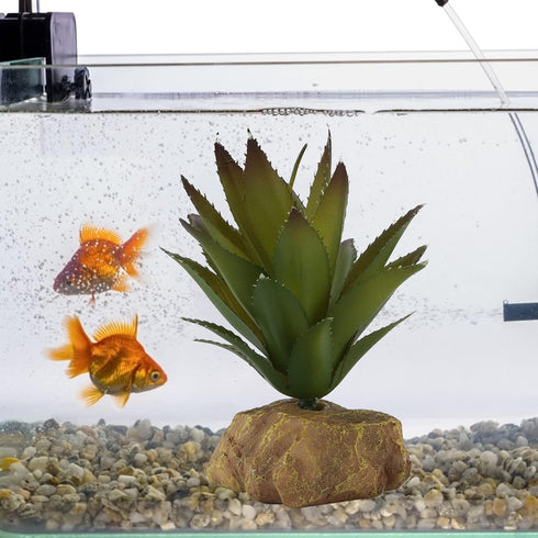 Versatile Artificial Reptile and Aquarium Plants, Gecko Hide, Terrarium, Spider Enclosure Decor, Vivid Reptile Plant