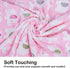 Dono 1 Pack 6 Dog Blanket - Soft Fluffy Fleece Puppy Blanket for Small Medium Large Dogs, Pink Paw Print Warm Sleep Mat