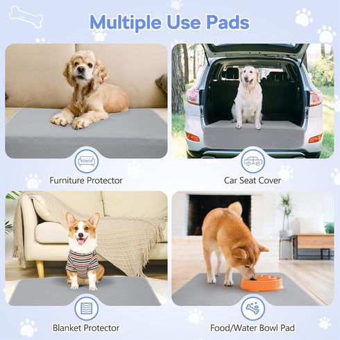 Reusable Dog Training Pads, 72x72 Inch-1 Pack, Washable Pee Pads with Fast Liquid Absorbing for Dogs, Cats, Bunny &