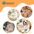 Dog Blankets for Large Dogs, 3 Pack Washable 41" x 31", Fuzzy Soft Pet Mat Throw Cover, Cute Paw Pattern, Waterproof