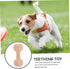 Wooden Dumbbell Chew Toy for Small Breeds Dogs, Durable Molar Pet Accessory for Chewing, Playing, Khaki