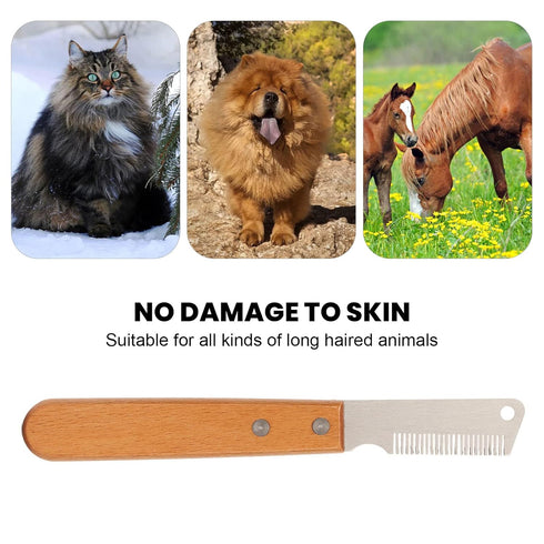Shedding Blade for Dogs, Professional Grooming Hand Stripping Knife, Multifunction Tool for Coarse Fur