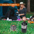 Portable Backpacking Stove with Piezo Ignition, Windproof Camping Gas Stove for Outdoor Camping Hiking Picnic