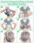 13lbs, Dog Sling Swaddle Carrier Small Dog Cat Front Facing Carrier for Chest, Hands Free Puppy Carrying Sling Hold