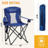 325lb Folding Camping Chair, Foldable Lawn Chair Breathable Mesh with Water-Proof Coating, Includes Cup Holder, Storage