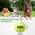 40 Pack Tennis Balls for Dogs - 2.5 Inch Easy Catching Fetch Toys with Carry Bags for Training and Exercise