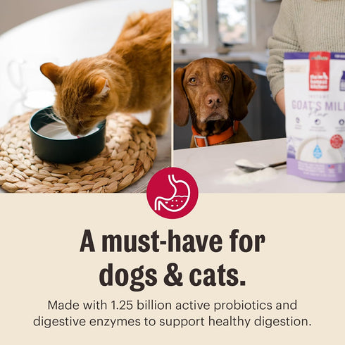 5.2 The Honest Kitchen Human Grade Instant Goat's Milk with Probiotics for Dogs and Cats, Ounces