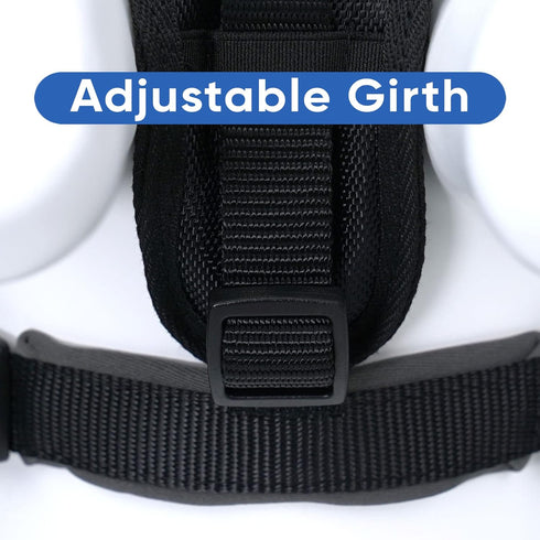 Pawtitas Reflective Dog Harness, Padded and Comfortable Control for Walks or Runs, XS, Black