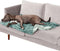Furhaven Waterproof Throw Blanket for Dogs & Indoor Cats - Washable Luxe Velvet Blanket - Celadon Green, Large