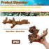 Hamiledyi Aquarium Driftwood Natural Trunk Driftwood Assorted Branches 8-12" Reptile Wood Decor Terrarium Ornament Fish Tank Decoration(3 Pcs)