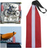 Safety Tow Flag with Webbing for Kayak, Boat, Bicycle, Truck Loads - Red with Reflective Band Travel Warning