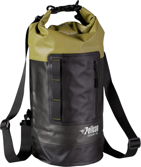 Pelican Waterproof Dry Bag - Exodry Thick & Lightweight Roll Top Compression Sack for Kayaking & Camping
