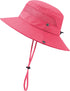 Kids Sun Hat UPF 50+ Sun Protective Bucket Hat for Kids Boys Girls Wide Brim Summer Beach Fishing Safari Adjustable Hat