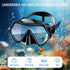 Qheng Set 180Panoramic Snorkeling Gear for Adults, Dry-Top Snorkel Scuba Diving mask, Wide View Professional Snorkeling