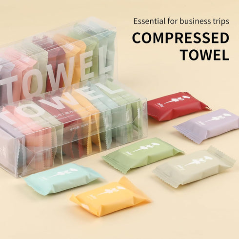 ARPOVIST 28Pcs Compressed Towels,Portable Compressed Towel Tablets,Reusable Thicker Face Towels,Super Absorbent Wash