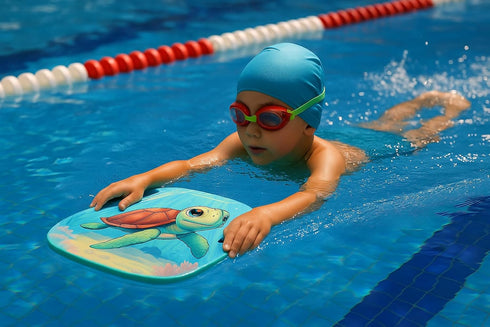 Aisikoo 6 Pack Swimming Kick Boards for Kids Toddler - Boogie Boards - Kickboard Adult Swim Training Lessons Equipment