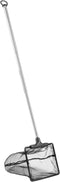 Lpraer Aquarium Fish Net - 3.2" x 4" with Extendable 7.4"-16.3" Telescopic Stainless Steel Handle