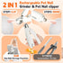 2-in-1 2 Dog Nail Clippers & Dog Nail Grinder with LED Lights, Ultra-Quiet, USB Rechargeable,Security Upgrade,Multiple