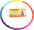 Weighted Hula Hoop, ACU Hoop 3L - 3.3 lb Large Weight Loss Fitness Workout Sports Hoop with Ridges, Rainbow Colors