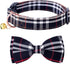 Adjustable Dog Collar with Bow Tie, Stylish Pattern for Small Medium Large Dogs and Cats