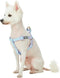 Blueberry Pet 4 Patterns Step-in Velvety Polka Dot Flocking Dog Harness, Pastel Purple, Chest Girth 20" - 26", Medium,