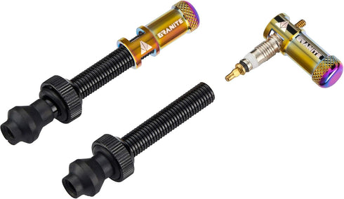 Granite Juicy Nipple Valve Cap with Valve Core Removing Function, Easy to Use Bike Tire Caps, Durable Alloy