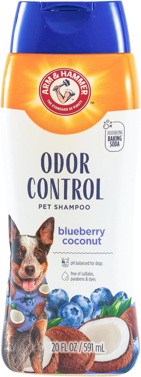 Arm & Hammer for Pets Odor Control Shampoo for Dogs, Blueberry Coconut,
