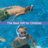 WACOOL Snorkeling Snorkel Diving Scuba Package Set Gear for Kids Youth Junior with Anti-Fog Coated Glass