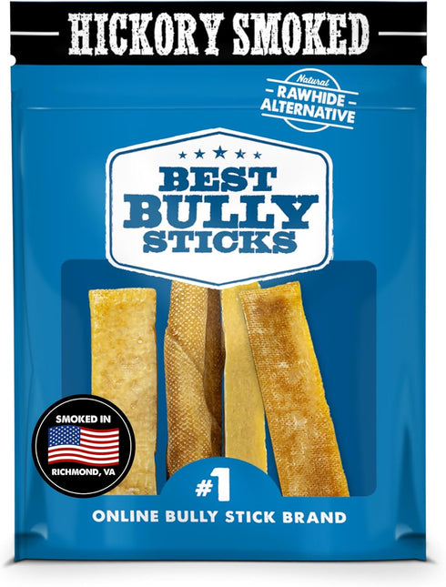 Premium Hickory Smoked 100% Natural Himalayan Yak Cheese for Dogs - Large 4 Pack, No Additives, Lactose Free