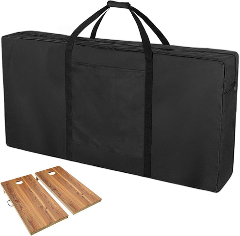 Professional Cornhole Carrying Case, Regulation Size Cornhole Boards Carrying Bag, Black Cornhole Board Covers