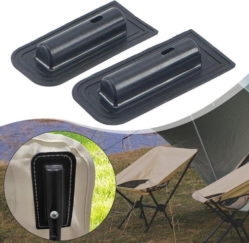 blloocod 2 Pieces Camping Chair Backrest Tube Cover Connector Parts Portable Accessories Replacements for Fishing