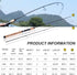 Sougayilang Fishing Rods, Graphite Lightweight Ultra Light Trout Rods, 2 Pieces Cork Handle Crappie Spinning Fishing Rod