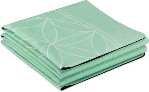 Navaris Foldable Yoga Mat for Travel, 1/16" Thick Non-Slip Exercise Mat for Pilates, Gym, Fitness