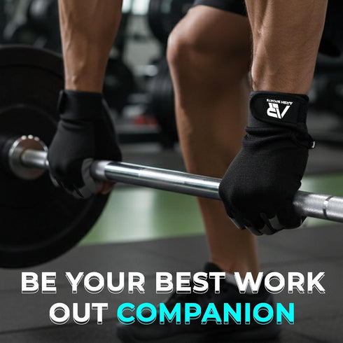 Breathable Gym Gloves for Men & WomenLightweight,Non-Slip Workout Gloves with Full Palm Protection, Wrist